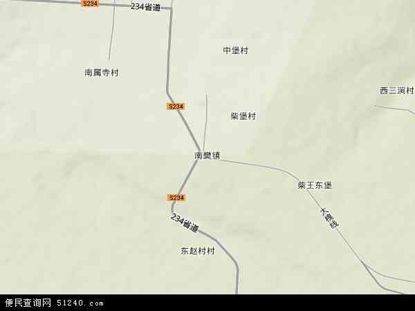 南樊镇地形图 - 南樊镇地形图高清版 - 2024年南樊镇地形图