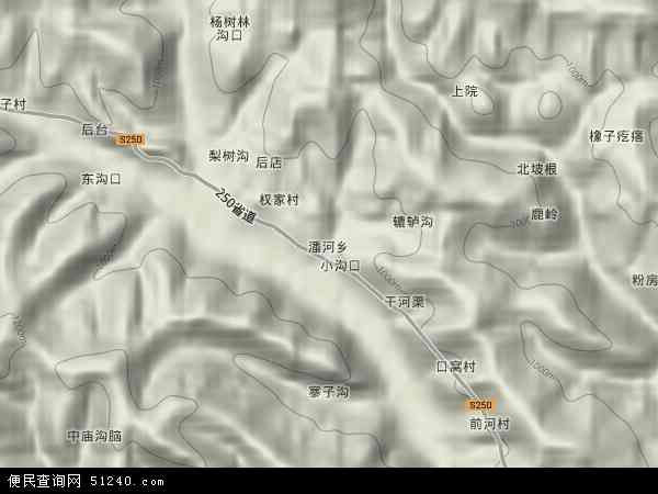 潘河乡地形图 - 潘河乡地形图高清版 - 2024年潘河乡地形图
