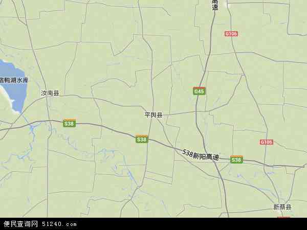平舆县城地图高清图片