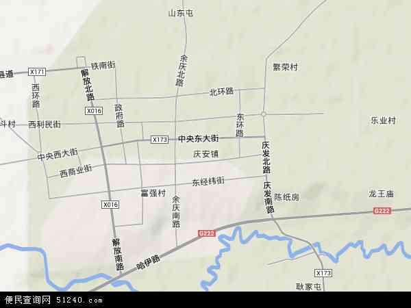 庆安镇地形图 - 庆安镇地形图高清版 - 2024年庆安镇地形图