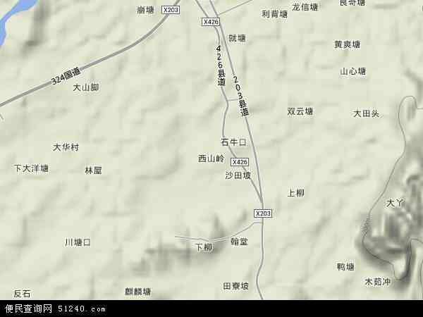 容县十里镇卫星地图图片