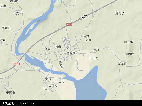 儒洞镇地形图 - 儒洞镇地形图高清版 - 2024年儒洞镇地形图