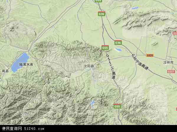 汝阳县地形图 - 汝阳县地形图高清版 - 2024年汝阳县地形图