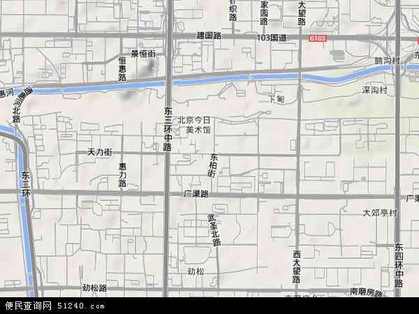 北京市朝阳区双井地图图片