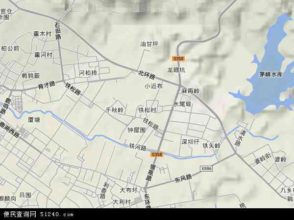 铁松村地形图 - 铁松村地形图高清版 - 2024年铁松村地形图
