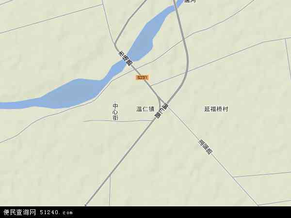 温仁镇地形图 - 温仁镇地形图高清版 - 2024年温仁镇地形图