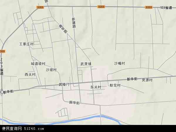武灵镇地形图 - 武灵镇地形图高清版 - 2024年武灵镇地形图