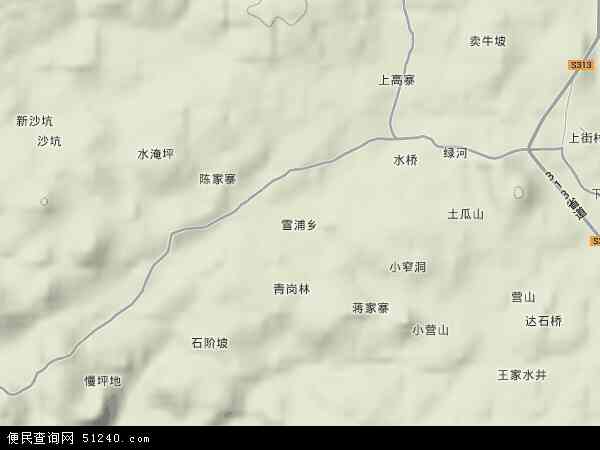 雪浦乡地形图 - 雪浦乡地形图高清版 - 2024年雪浦乡地形图