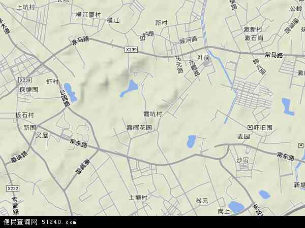 霞坑村地形图 - 霞坑村地形图高清版 - 2024年霞坑村地形图