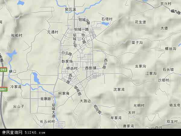 西彭镇地图图片