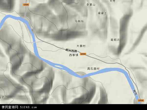 西寨镇地形图 - 西寨镇地形图高清版 - 2024年西寨镇地形图
