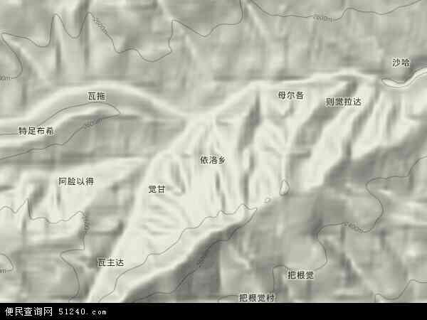 依洛乡地形图 - 依洛乡地形图高清版 - 2024年依洛乡地形图