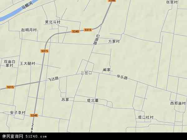 杨安镇地形图 - 杨安镇地形图高清版 - 2024年杨安镇地形图