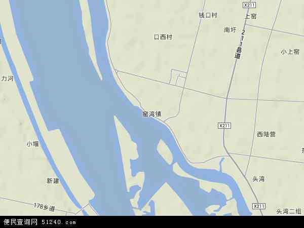 窑湾镇地形图 - 窑湾镇地形图高清版 - 2024年窑湾镇地形图