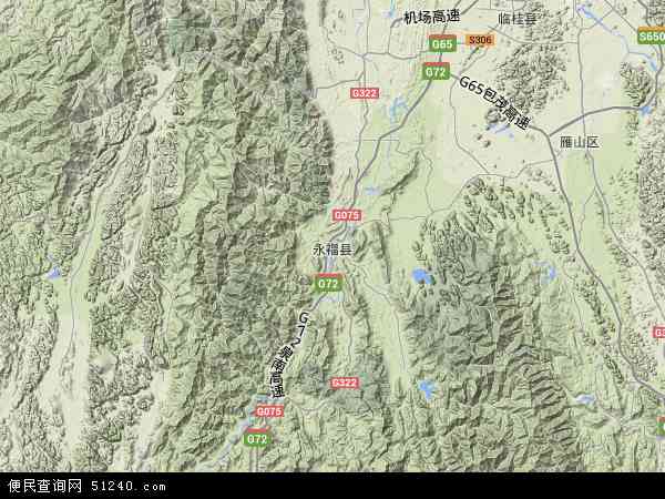 永福县地形图 - 永福县地形图高清版 - 2024年永福县地形图