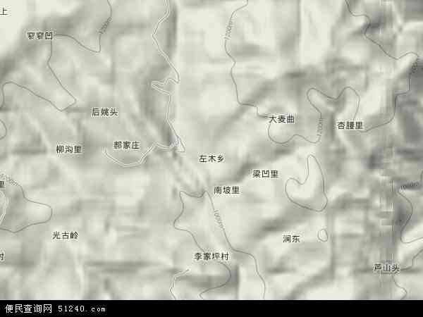 左木乡地形图 - 左木乡地形图高清版 - 2024年左木乡地形图