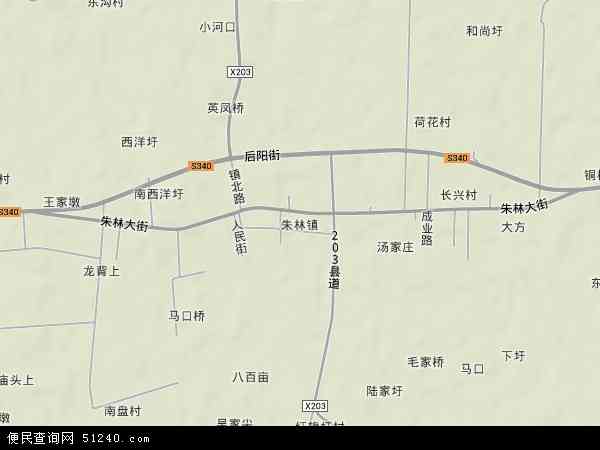 朱林镇地形图 - 朱林镇地形图高清版 - 2024年朱林镇地形图
