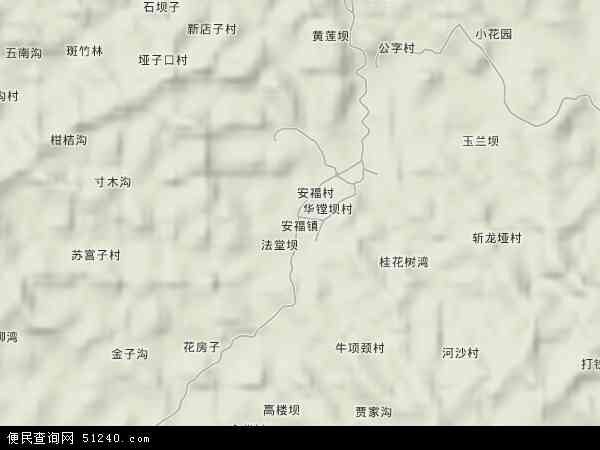安福镇地形图 - 安福镇地形图高清版 - 2024年安福镇地形图