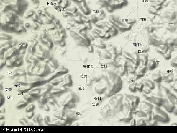 安东乡地形图 - 安东乡地形图高清版 - 2026年安东乡地形图