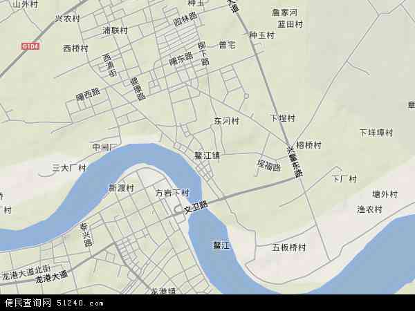鳌江镇地图 