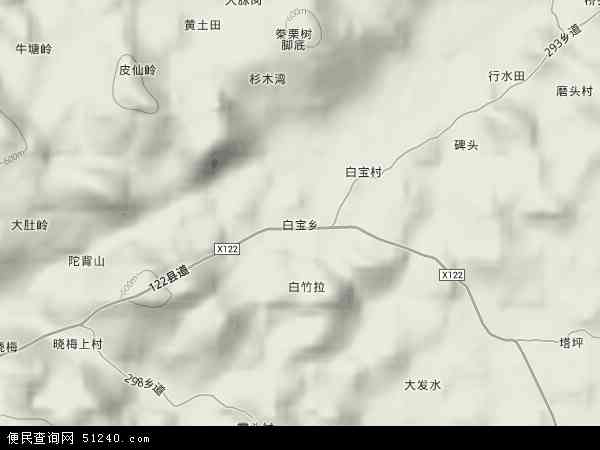 白宝乡地形图 - 白宝乡地形图高清版 - 2024年白宝乡地形图