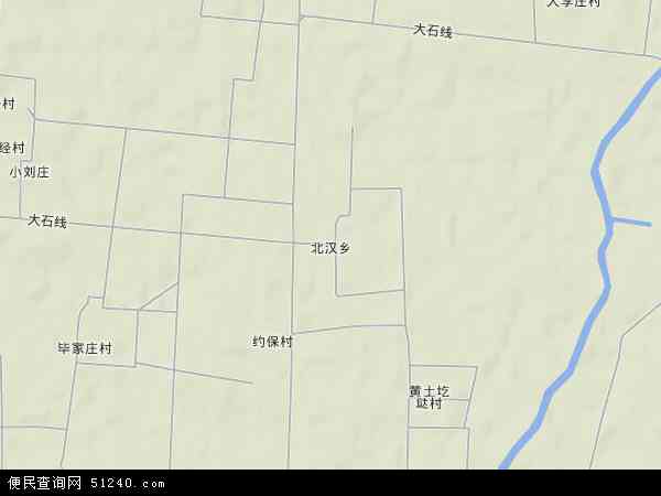 北汉乡地形图 - 北汉乡地形图高清版 - 2024年北汉乡地形图