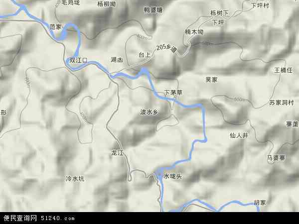 波水乡地形图 - 波水乡地形图高清版 - 2026年波水乡地形图