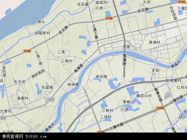 保安围村地形图 - 保安围村地形图高清版 - 2024年保安围村地形图