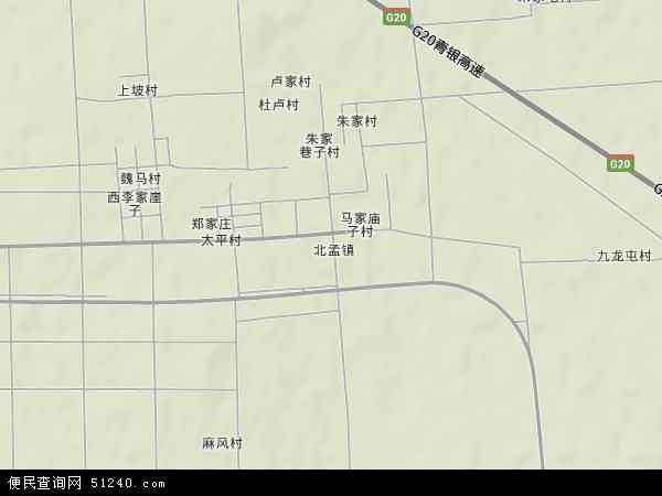 北孟镇地形图 - 北孟镇地形图高清版 - 2024年北孟镇地形图