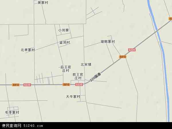 北宋镇地形图 - 北宋镇地形图高清版 - 2024年北宋镇地形图