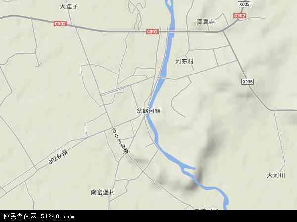 岔路河镇地形图 - 岔路河镇地形图高清版 - 2024年岔路河镇地形图