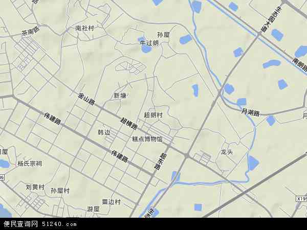 超朗村地形图 - 超朗村地形图高清版 - 2024年超朗村地形图