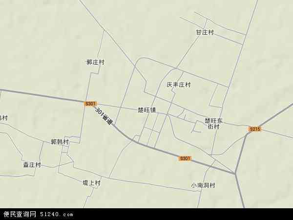 楚旺镇地形图 - 楚旺镇地形图高清版 - 2024年楚旺镇地形图
