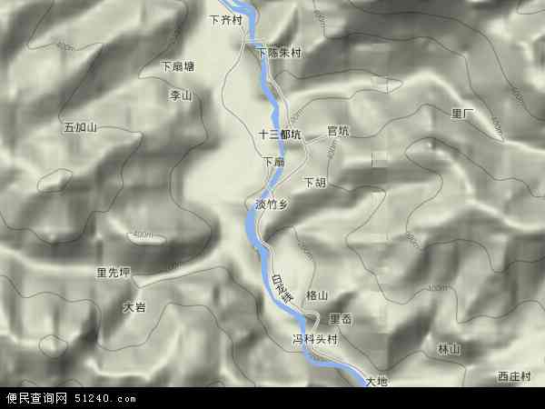 淡竹乡地形图 - 淡竹乡地形图高清版 - 2026年淡竹乡地形图
