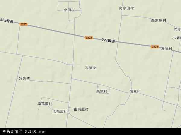 大寨乡地形图 - 大寨乡地形图高清版 - 2024年大寨乡地形图