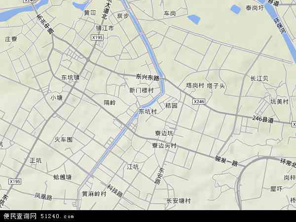 东坑镇各村地图图片