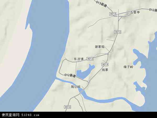 东流镇地形图 - 东流镇地形图高清版 - 2026年东流镇地形图