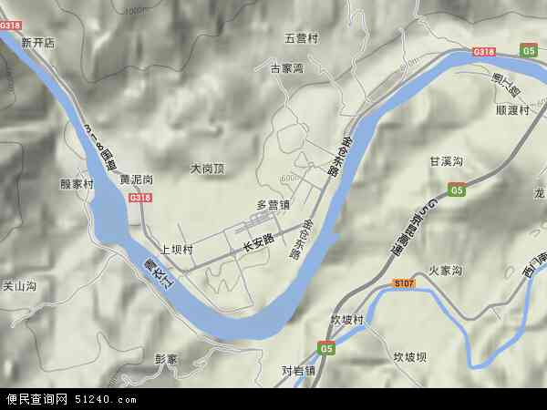 四川省雅安市卫星地图图片