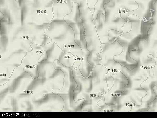 涪西镇地形图 - 涪西镇地形图高清版 - 2024年涪西镇地形图