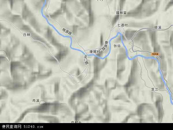 房道镇地形图 - 房道镇地形图高清版 - 2026年房道镇地形图