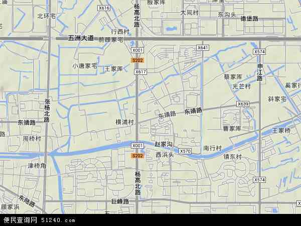 上海高行镇行政区划图图片
