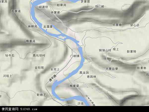 广纳镇地形图 - 广纳镇地形图高清版 - 2024年广纳镇地形图
