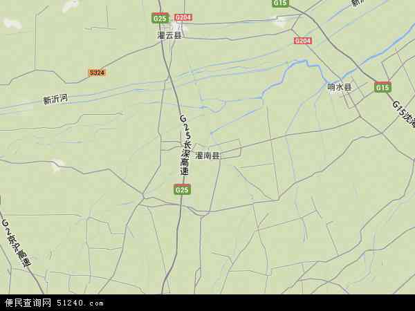 中国 江苏省 连云港市 灌南县本站收录有:2021灌南县卫星地图高清版