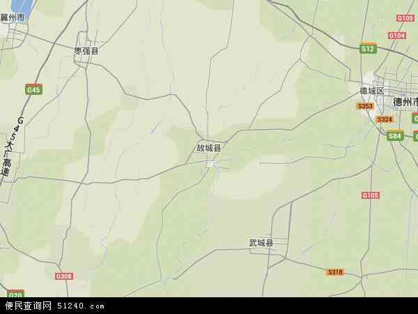 故城县地形图 - 故城县地形图高清版 - 2024年故城县地形图