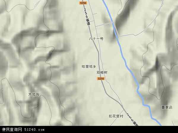 哈里哈乡地形图 - 哈里哈乡地形图高清版 - 2025年哈里哈乡地形图