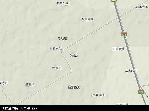 韩佐乡地形图 - 韩佐乡地形图高清版 - 2024年韩佐乡地形图