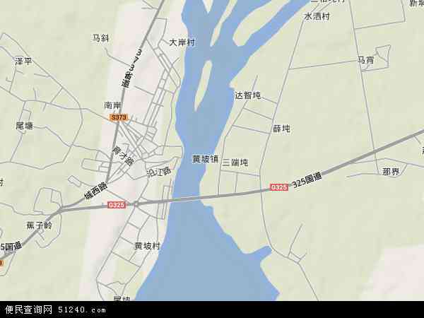 黄坡镇地形图 - 黄坡镇地形图高清版 - 2024年黄坡镇地形图