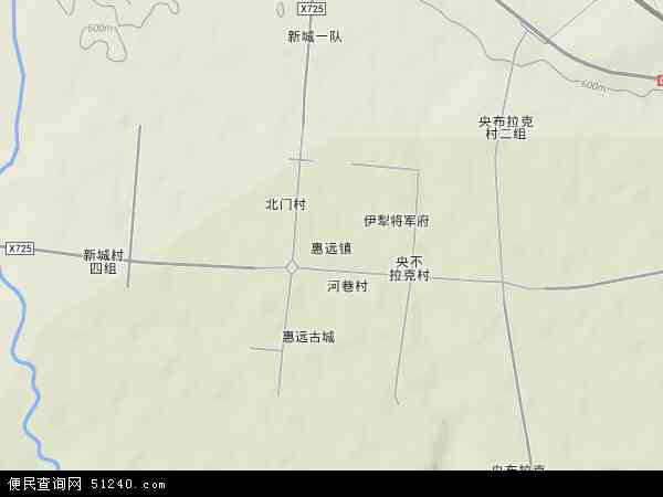 惠远镇地形图 - 惠远镇地形图高清版 - 2024年惠远镇地形图