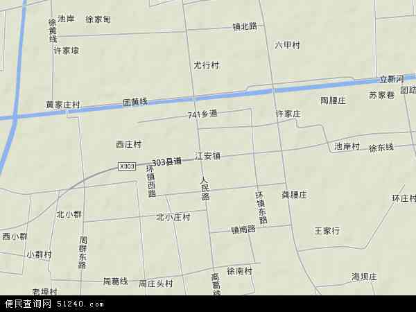 江安镇地形图 - 江安镇地形图高清版 - 2024年江安镇地形图