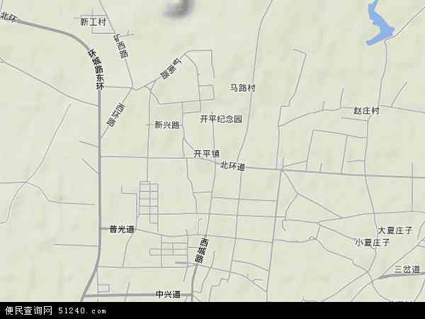 开平镇地形图 - 开平镇地形图高清版 - 2026年开平镇地形图